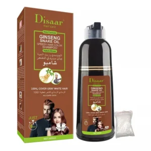 disaar shampoing colorant marron ginseng et huile de serpent